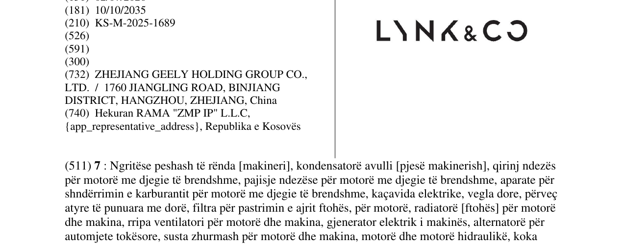 Zëri i markës LYNK&CO në buletin
