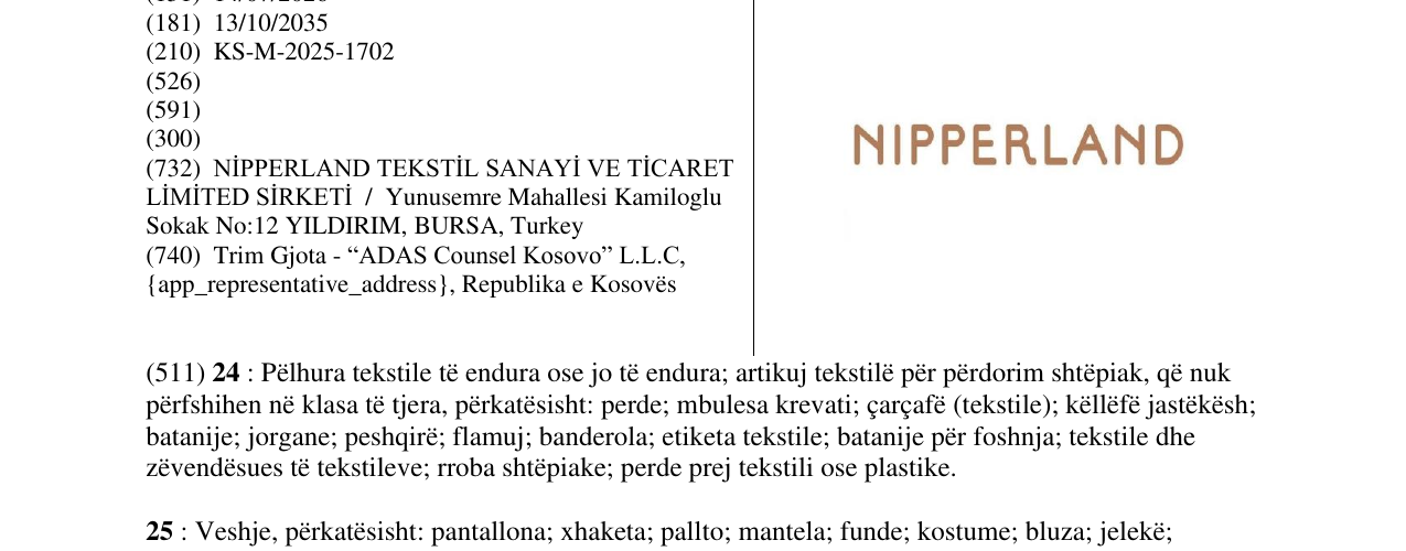 Zëri i markës Markë figurative në buletin