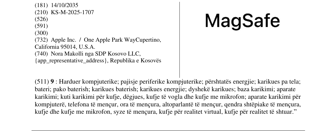 Zëri i markës MagSafe në buletin