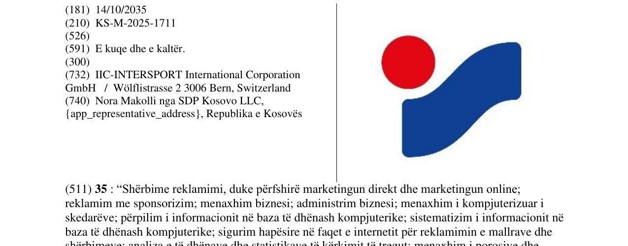 Zëri i markës INTERSPORT në buletin