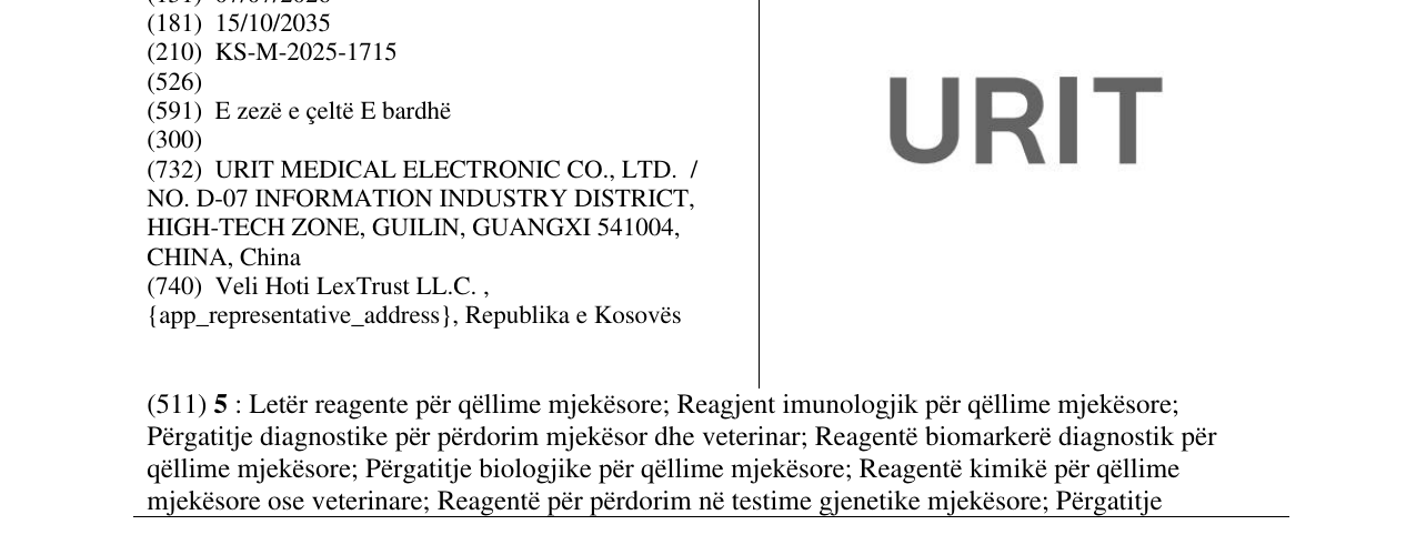 Zëri i markës URIT në buletin
