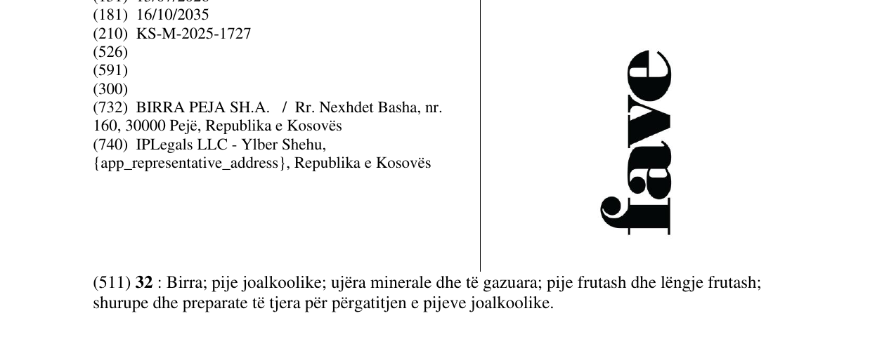 Zëri i markës fave në buletin