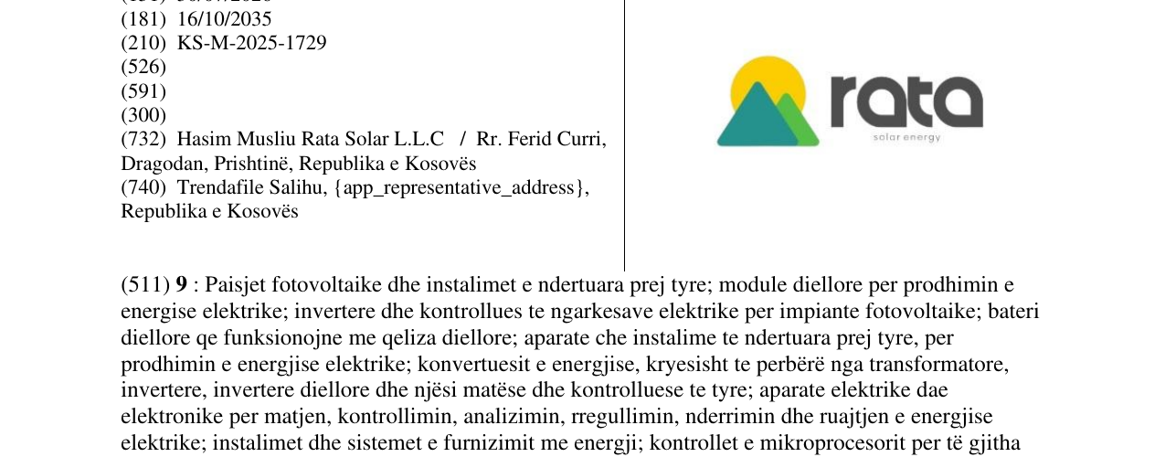 Zëri i markës rata në buletin