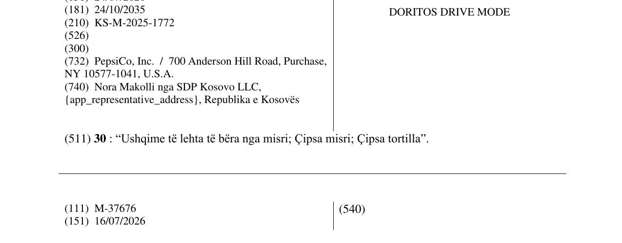 Zëri i markës DORITOS DRIVE MODE në buletin