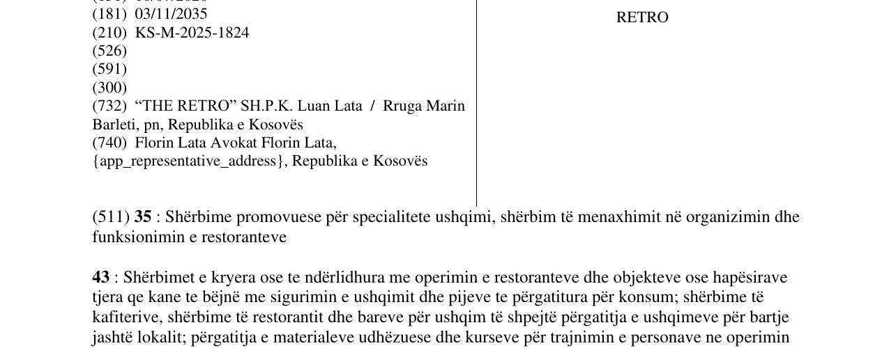 Zëri i markës RETRO në buletin