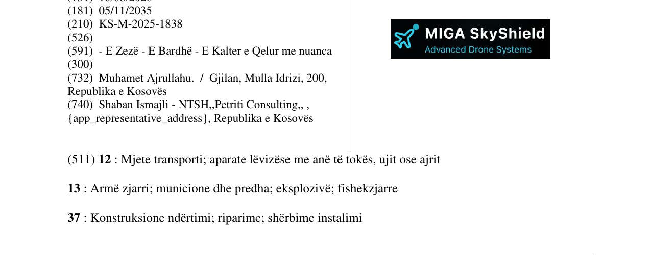 Zëri i markës MIGA SkyShield në buletin