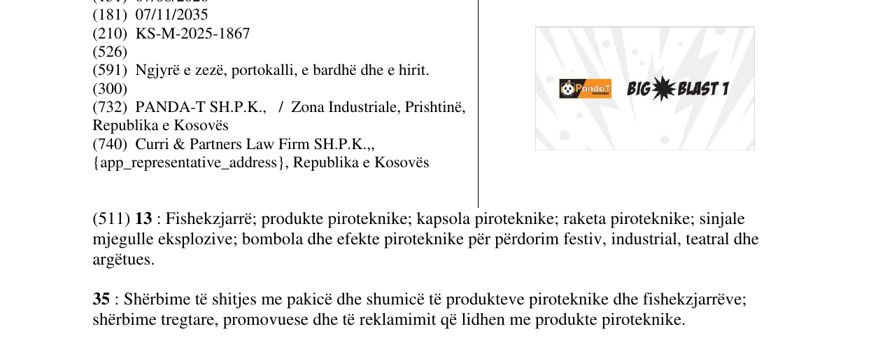 Zëri i markës BIG BLAST1 në buletin