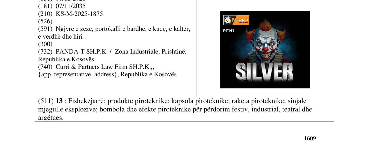Zëri i markës SILVER në buletin