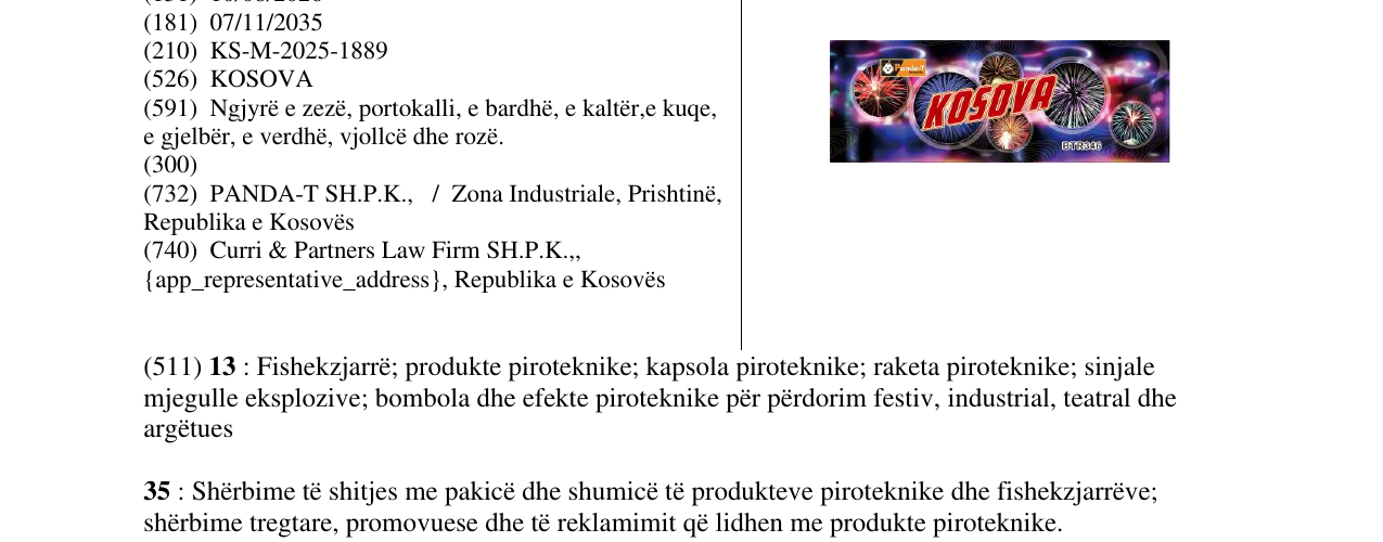 Zëri i markës KOSOVA në buletin
