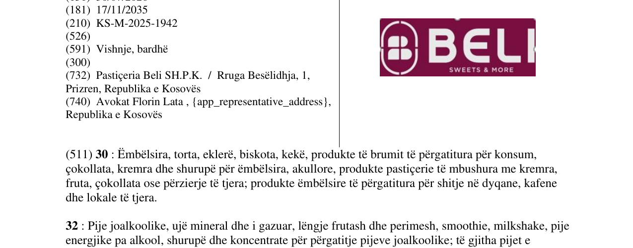 Zëri i markës BELI në buletin