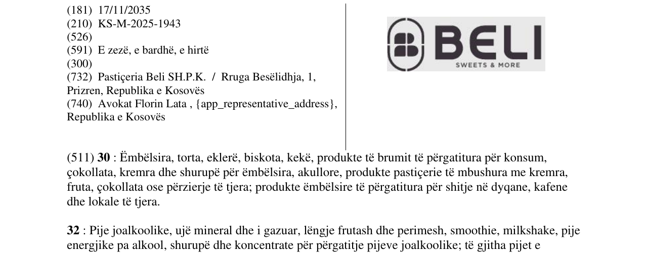 Zëri i markës BELI në buletin