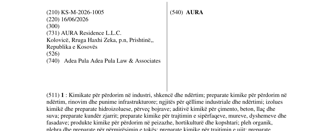 Zëri i markës AURA në buletin