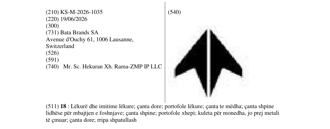Zëri i markës KS/M/2026/1035 në buletin