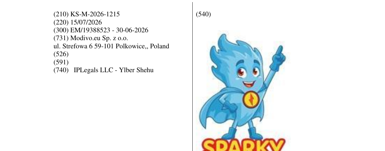 Zëri i markës KS/M/2026/1215 në buletin
