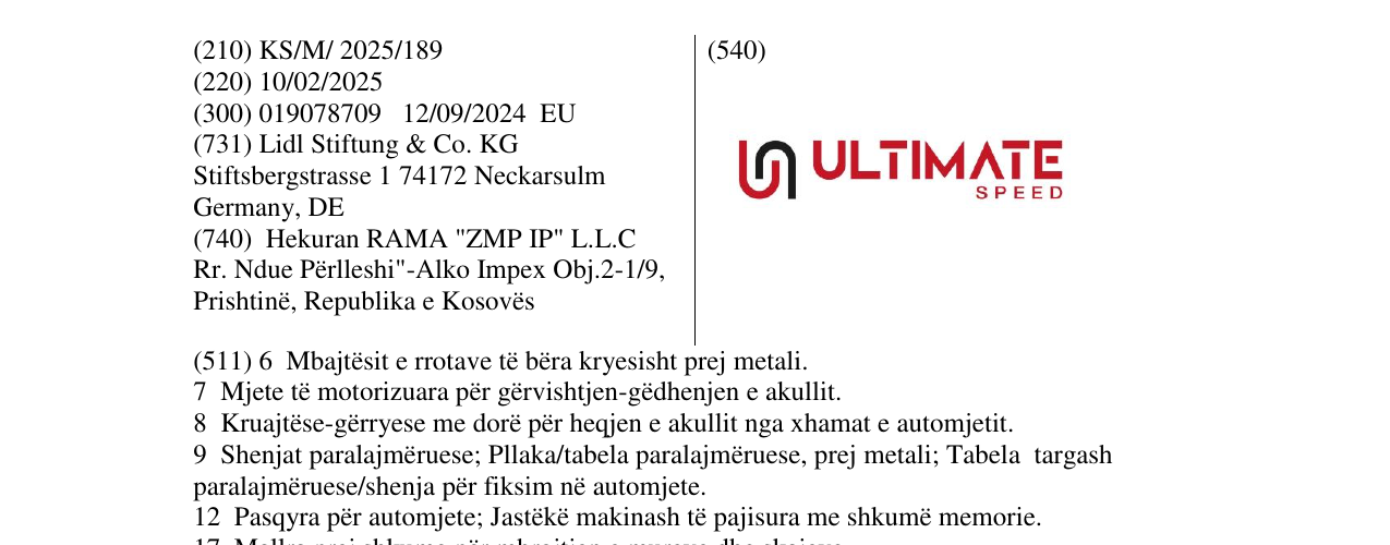 Zëri i markës ULTIMATE në buletin