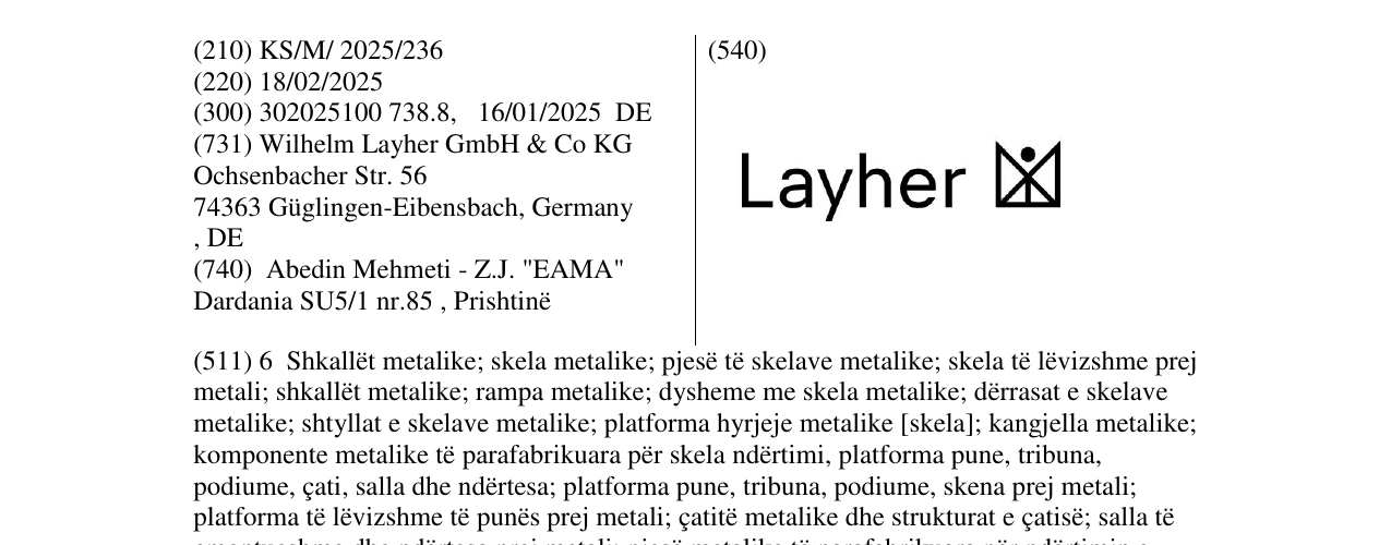 Zëri i markës Layher në buletin