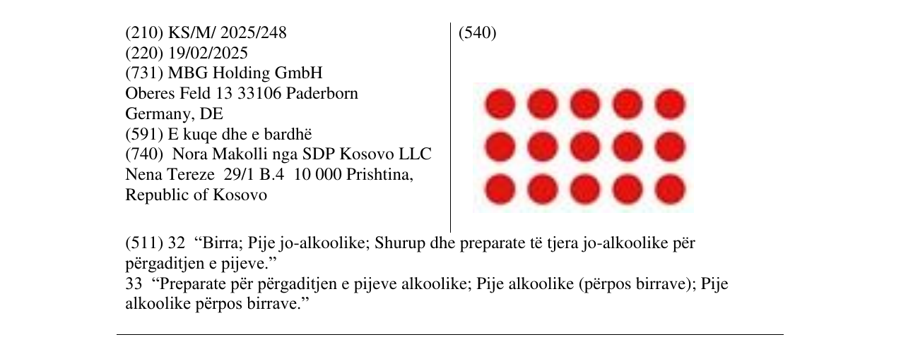 Zëri i markës PATTERN DEVICE në buletin