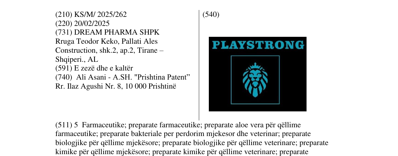 Zëri i markës PLAYSTRONG në buletin