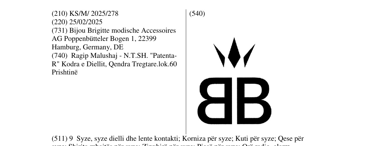 Zëri i markës BB në buletin