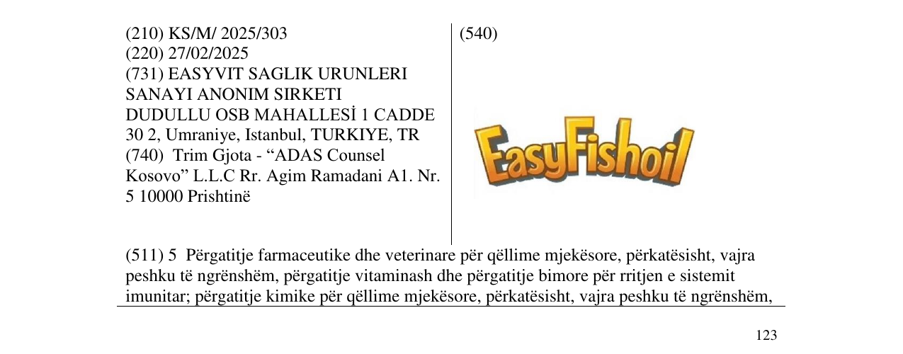 Zëri i markës EasyFishoil në buletin