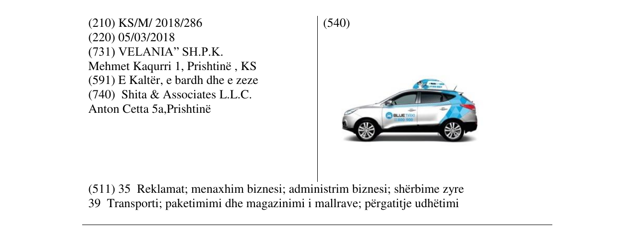 Zëri i markës Markë figurative në buletin