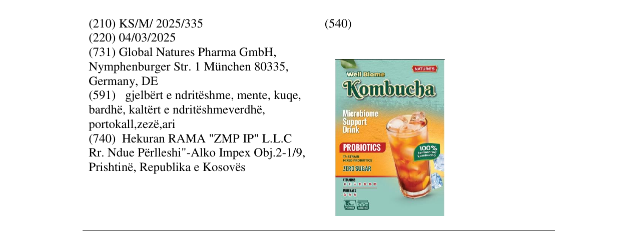 Zëri i markës Kombucha në buletin