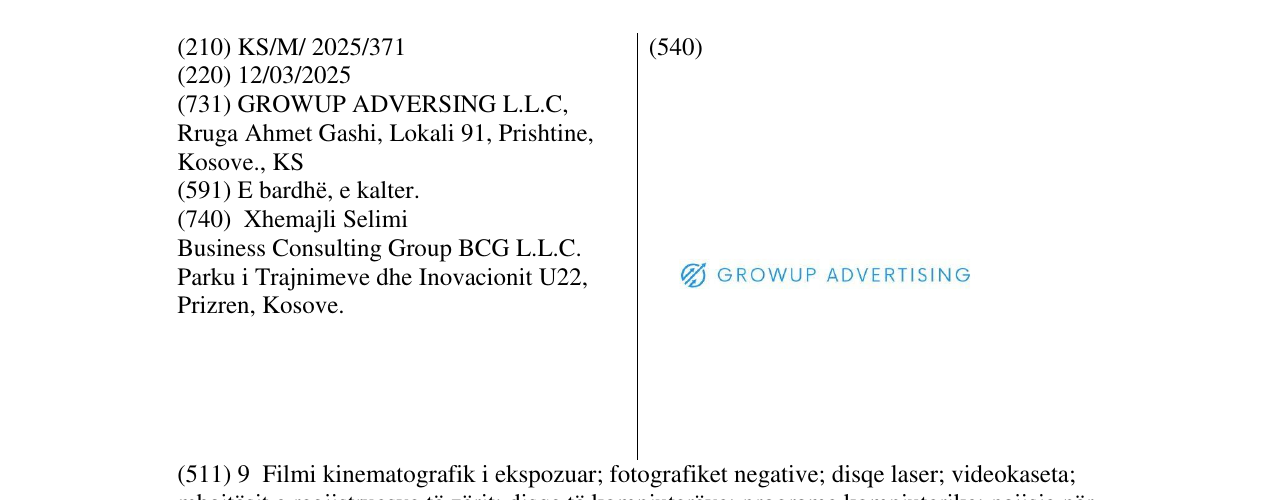 Zëri i markës GROWUP ADVERTISING në buletin