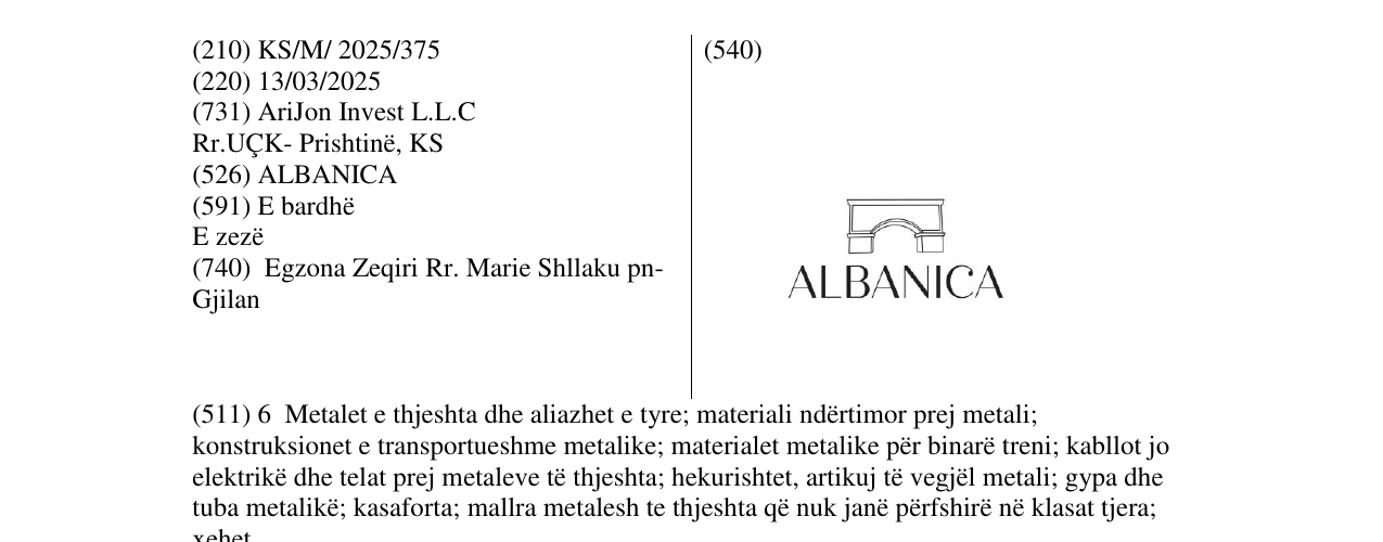 Zëri i markës ALBANICA në buletin