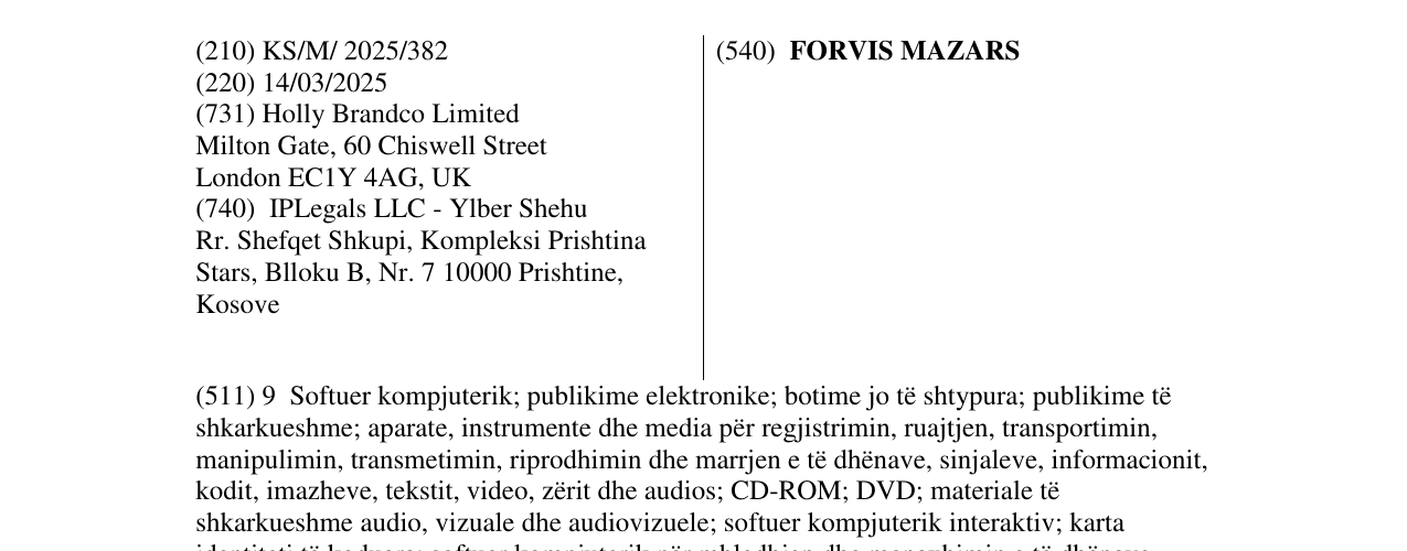 Zëri i markës FORVIS MAZARS në buletin