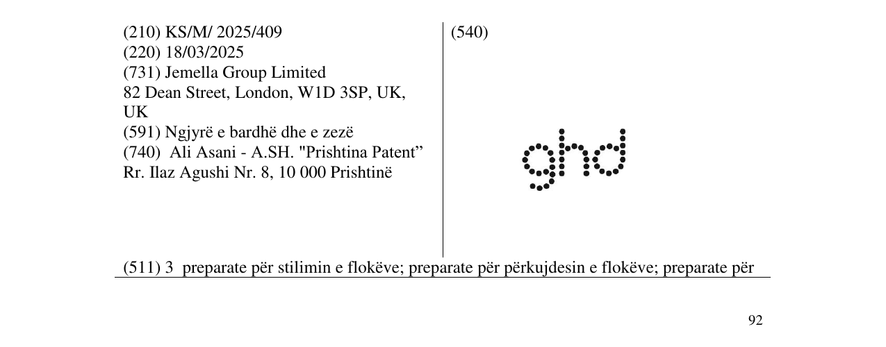 Zëri i markës ghd në buletin