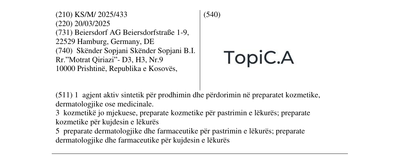Zëri i markës TopiC.A në buletin