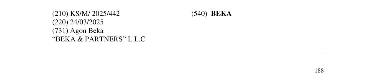 Zëri i markës BEKA në buletin