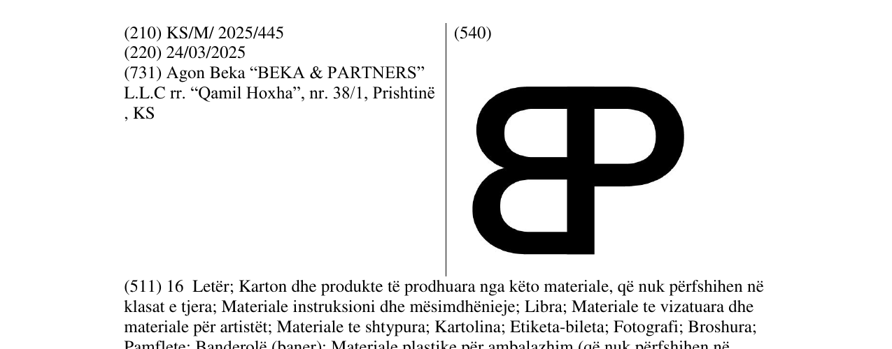 Zëri i markës BP në buletin