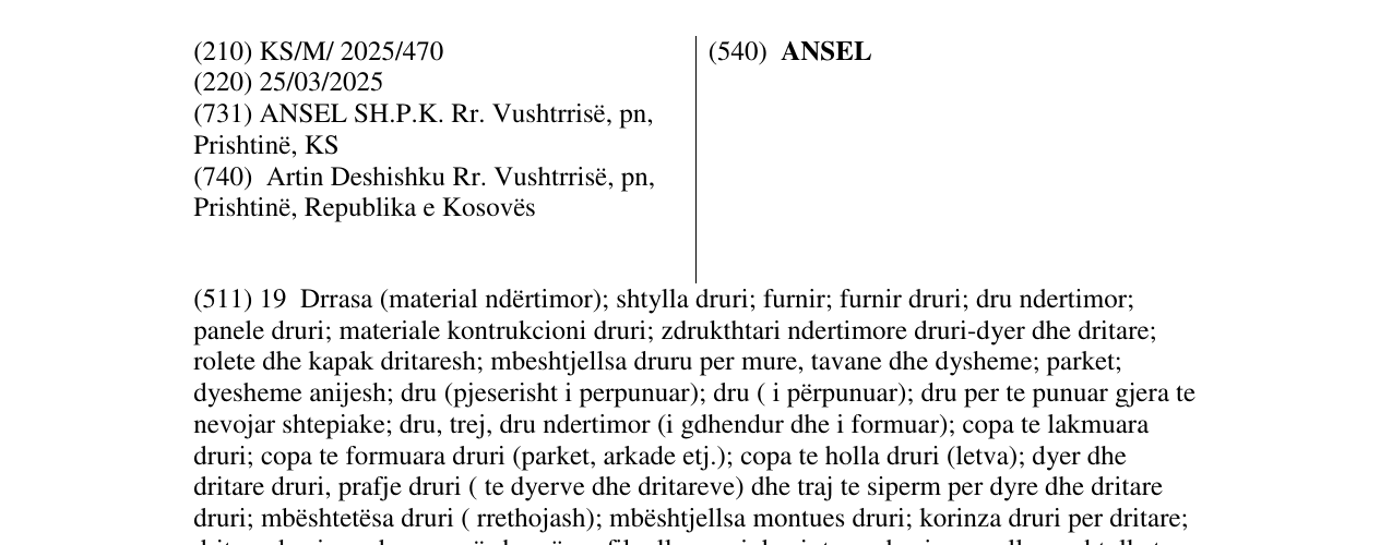 Zëri i markës ANSEL në buletin