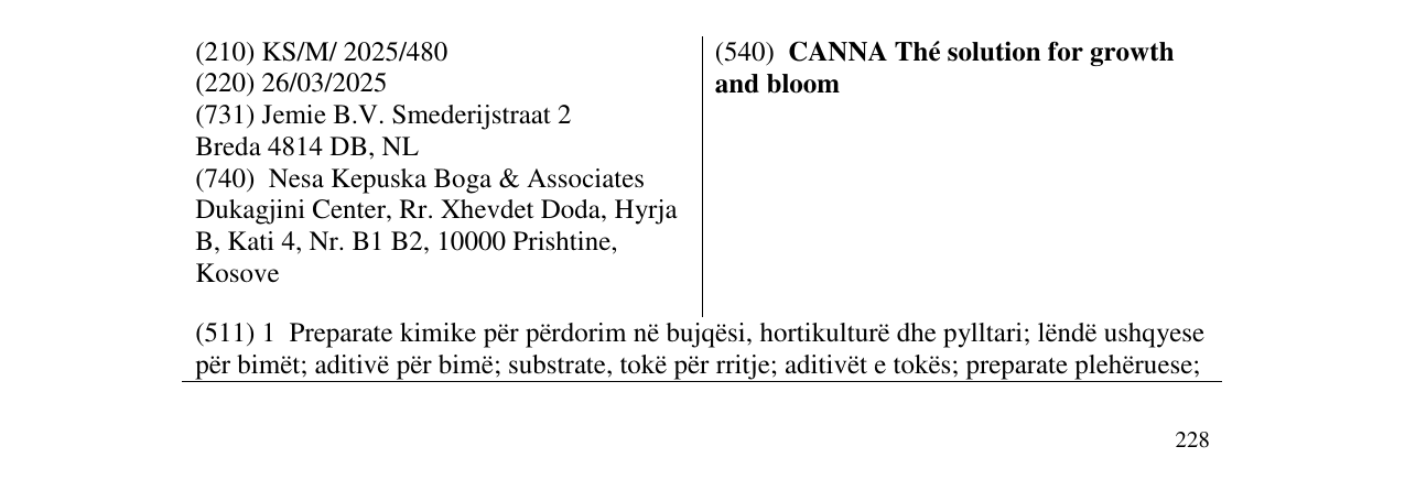 Zëri i markës CANNA Thé solution for growth and bloom në buletin