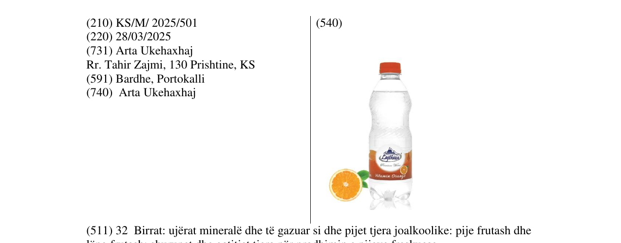 Zëri i markës Vitamin by Orange by Lajthiza në buletin