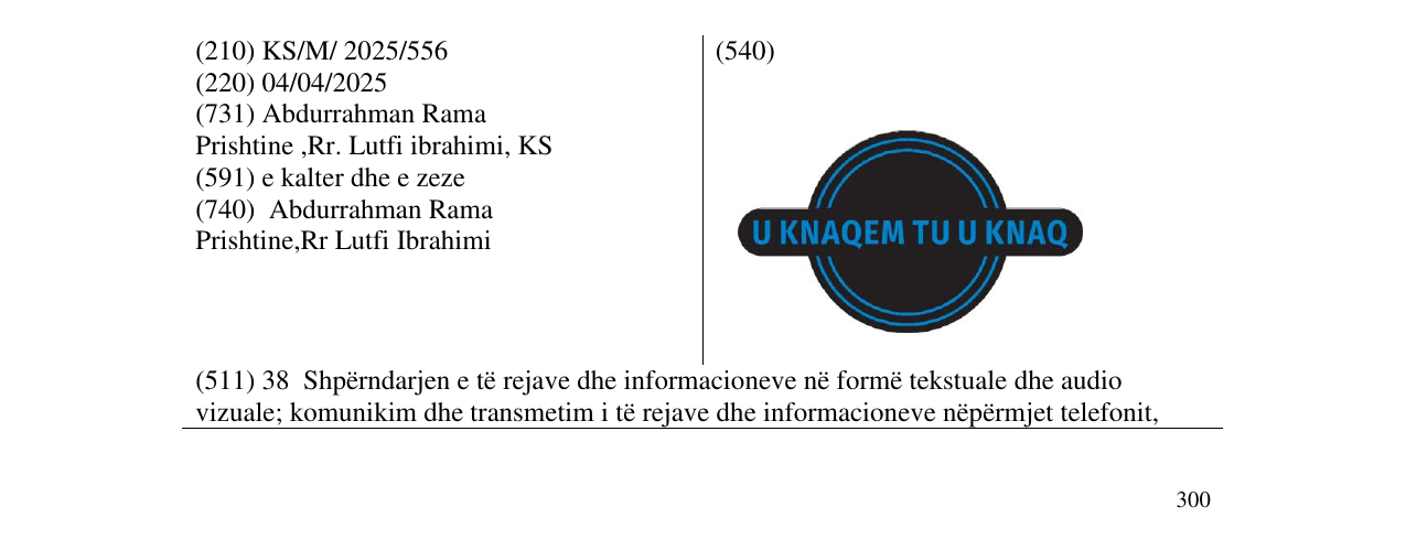 Zëri i markës U KNAQEM TU U KNAQ në buletin