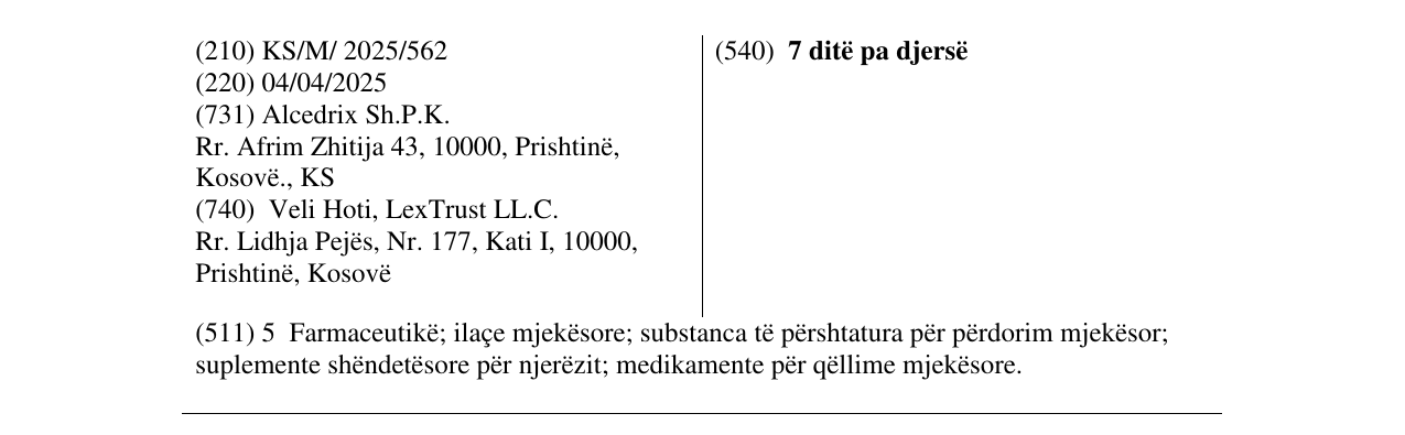 Zëri i markës 7 ditë pa djersë në buletin