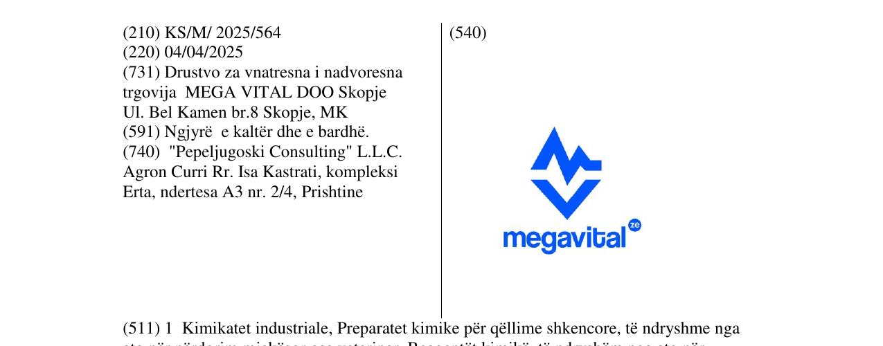 Zëri i markës megavital ze në buletin