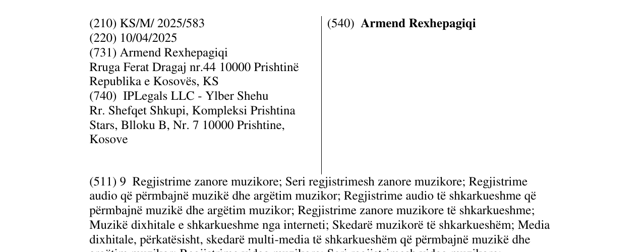 Zëri i markës Armend Rexhepagiqi në buletin