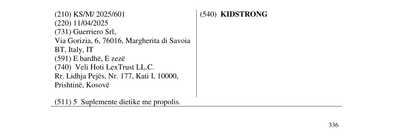 Zëri i markës KIDSTRONG në buletin