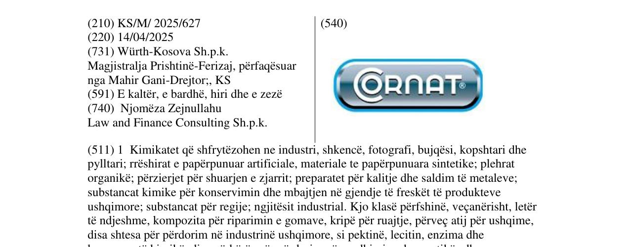 Zëri i markës Conart në buletin