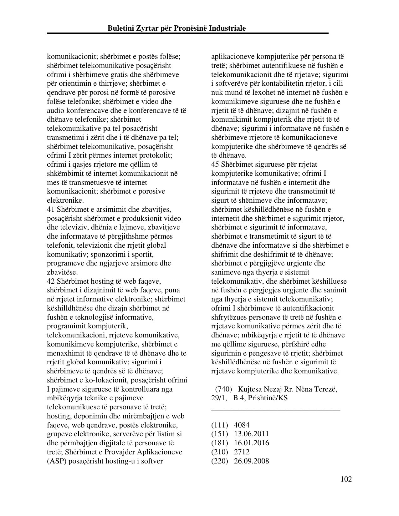 Faqja 102 e buletinit
