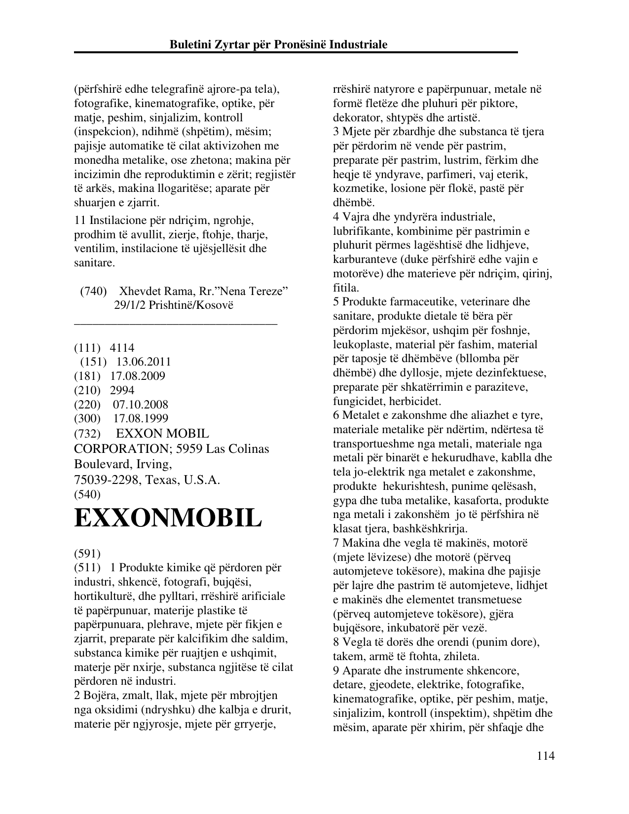 Faqja 114 e buletinit