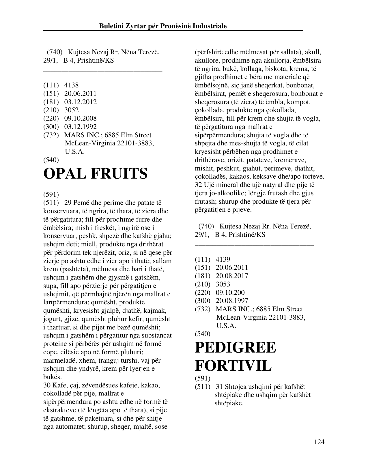 Faqja 124 e buletinit