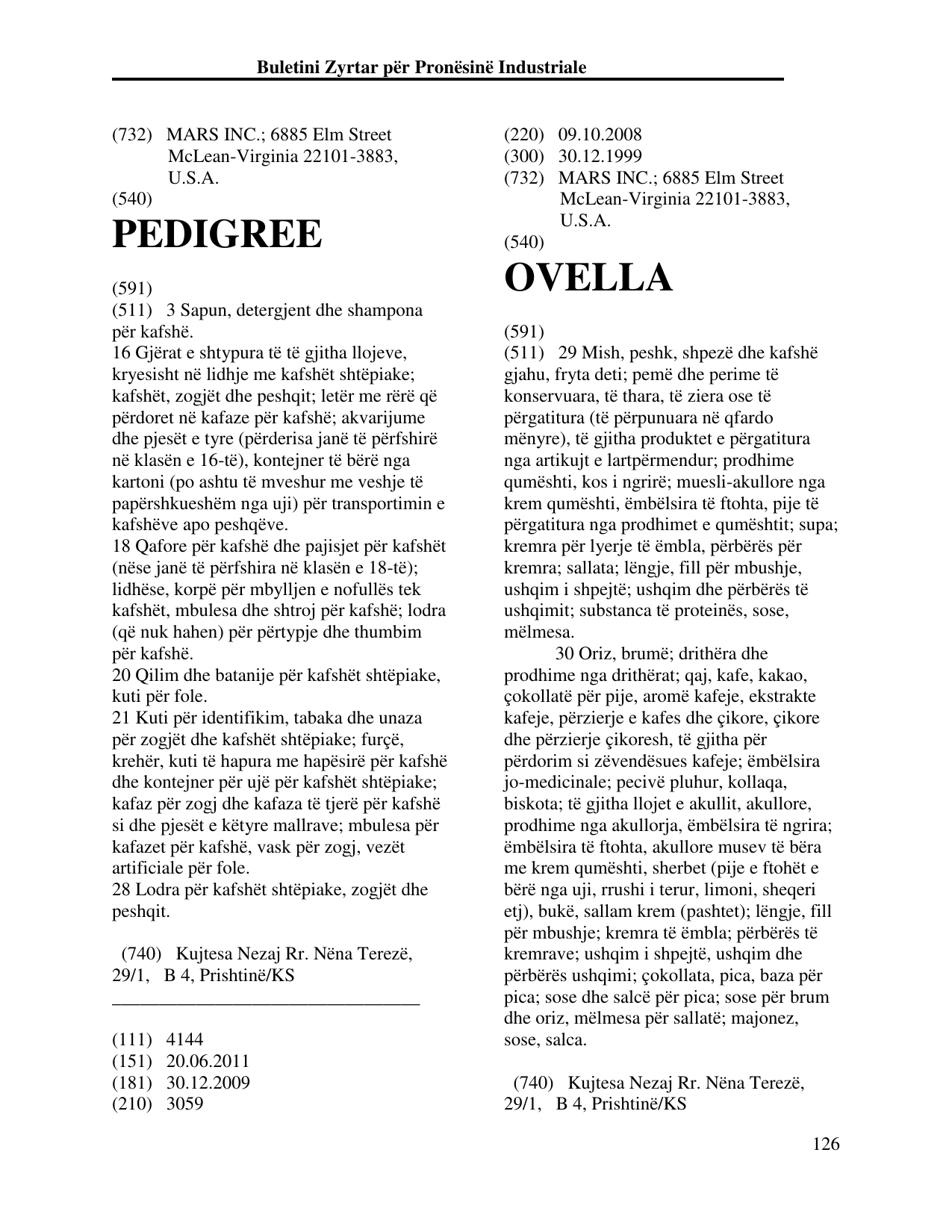 Faqja 126 e buletinit