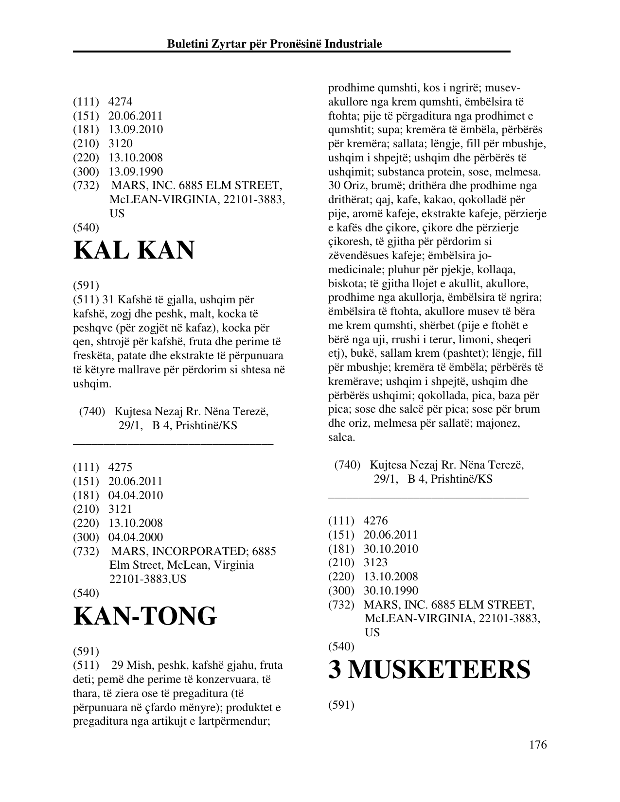 Faqja 176 e buletinit