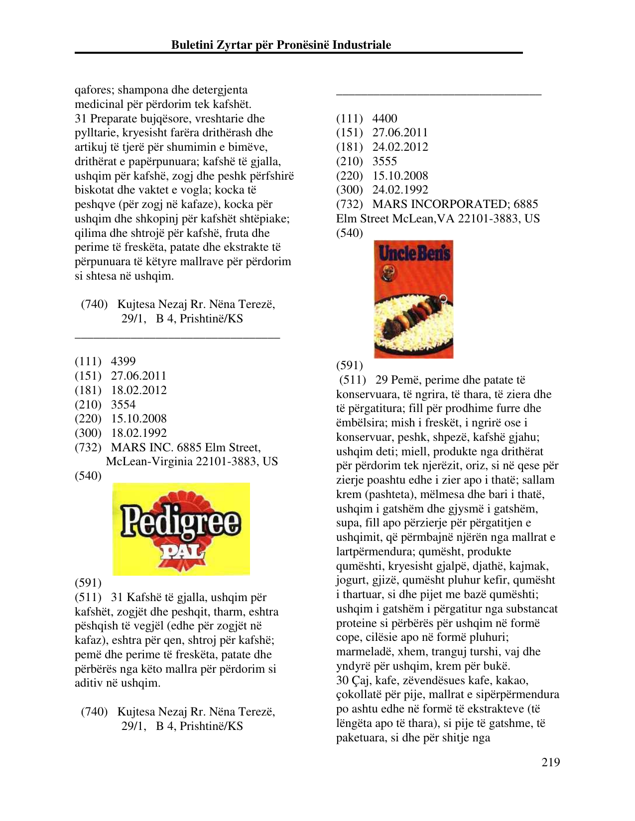Faqja 219 e buletinit