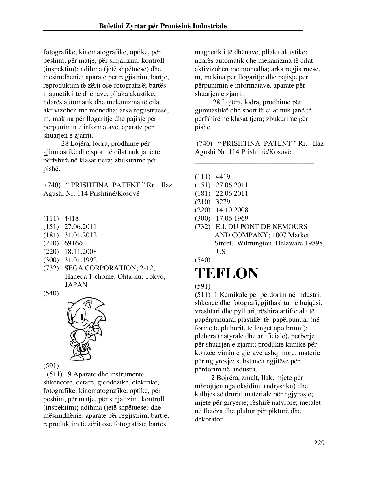 Faqja 229 e buletinit
