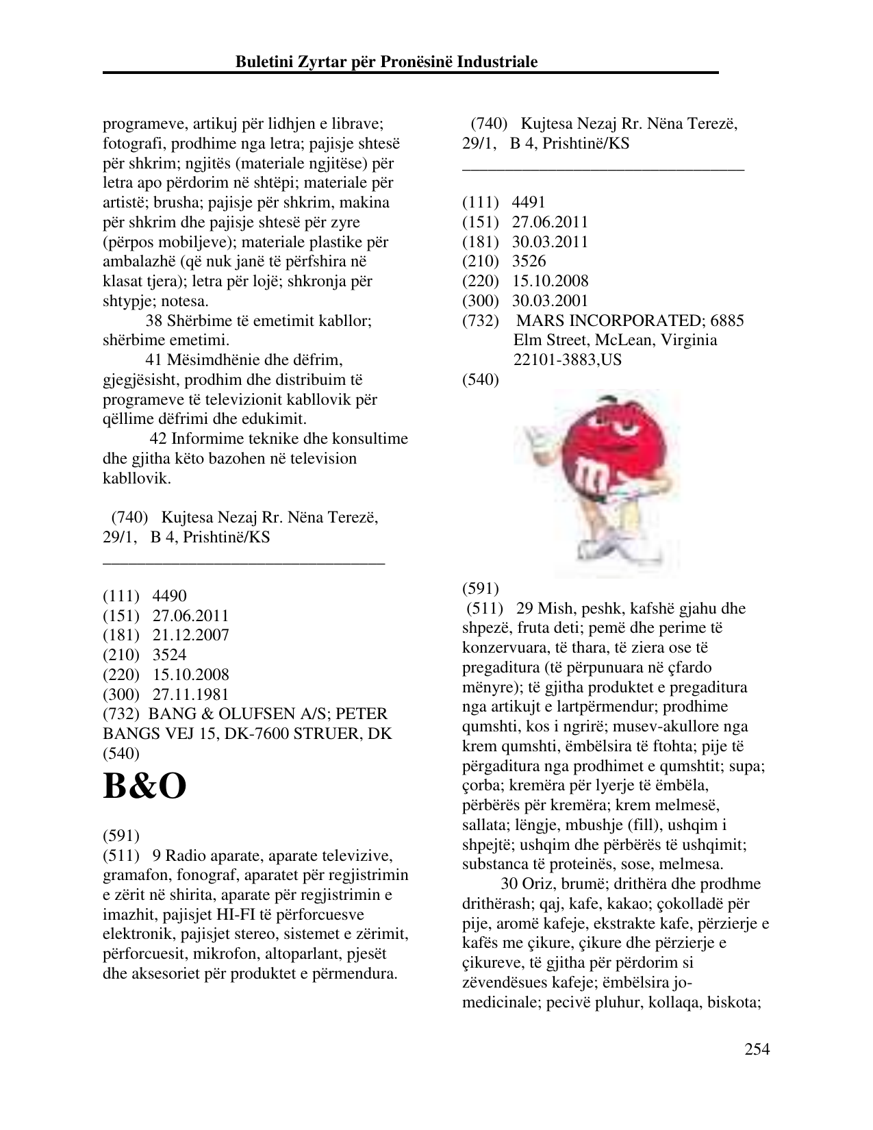 Faqja 254 e buletinit